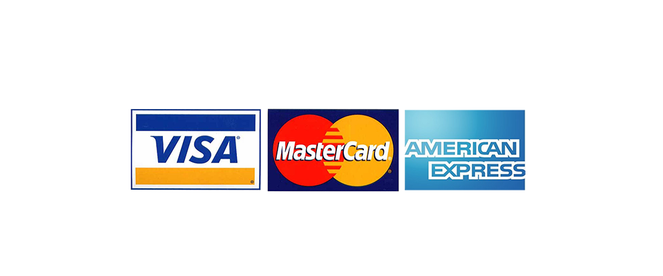 Visa, MasterCard, AMEX